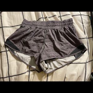Gray LuluLemon Hotty Hot Shorts